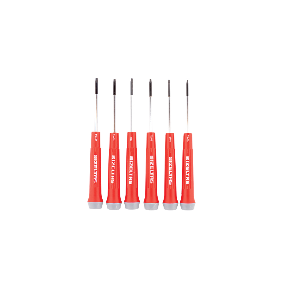 İzeltaş 4530 00 1006	Elektronikçi Tip (Klemens) Torx® Uçlu Tornavida Takımı (6 Parça)